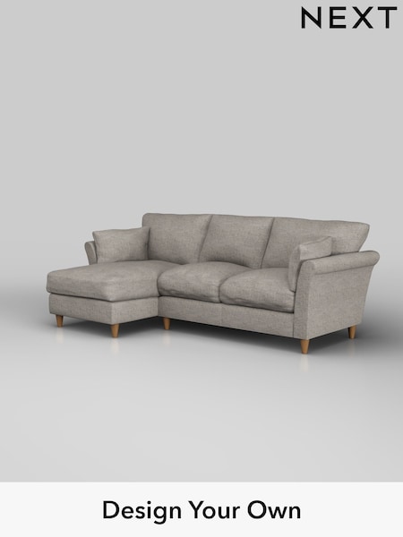 Boucle Weave Easy Clean/Light Dove Grey Hartley Relaxed Sit (H34390) | £1,799