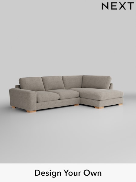 Chunky Boucle Easy Clean/Dove Houghton Deep Relaxed Sit (H34398) | £2,250