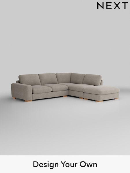 Chunky Boucle Easy Clean/Dove Houghton Deep Relaxed Sit (H34398) | £2,675