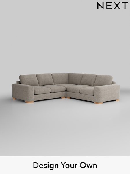Chunky Boucle Easy Clean/Dove Houghton Deep Relaxed Sit (H34398) | £2,825