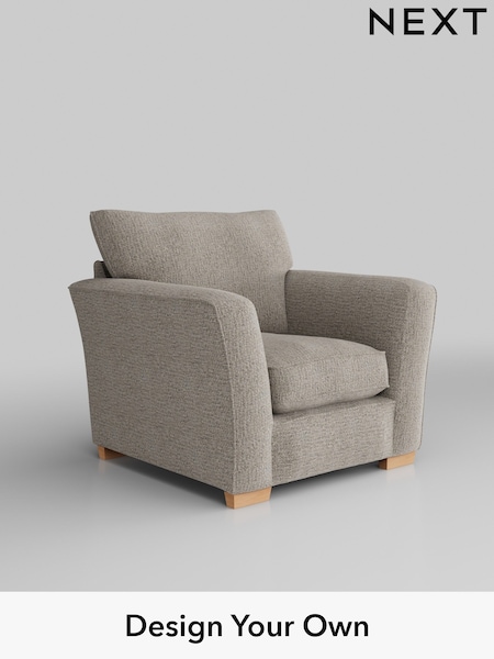 Chunky Boucle Easy Clean/Dove Heath Highback (H34403) | £750
