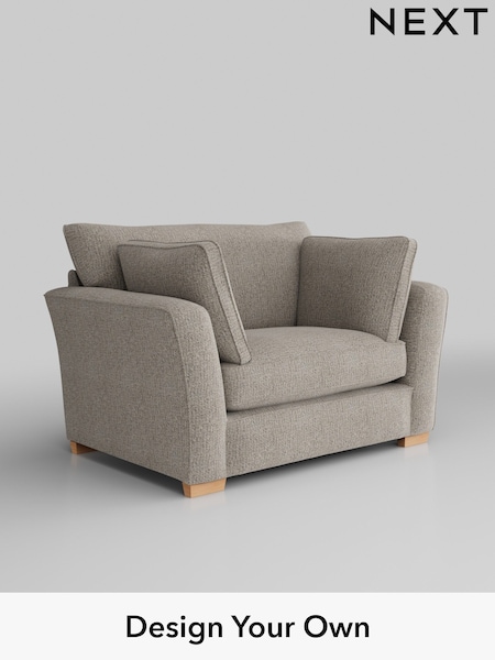 Chunky Boucle Easy Clean/Dove Heath Highback (H34403) | £850