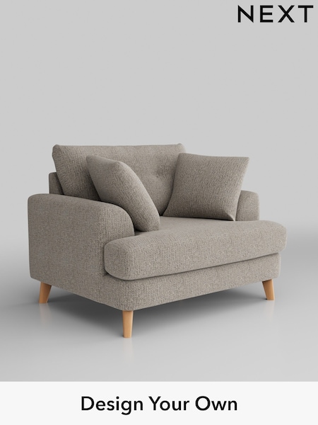 Chunky Boucle Easy Clean/Dove Parker Buttoned Back (H34406) | £1,025