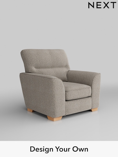 Chunky Boucle Easy Clean/Dove Stamford Highback (H34412) | £799