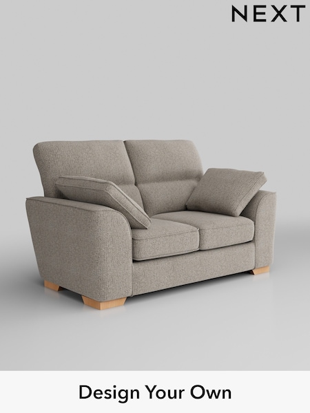 Chunky Boucle Easy Clean/Dove Stamford Highback (H34412) | £1,099