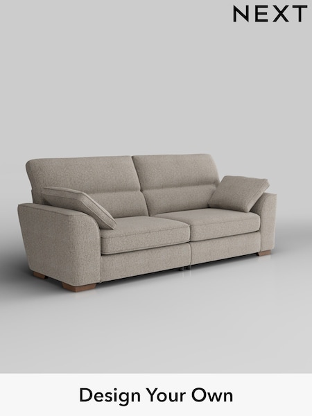 Chunky Boucle Easy Clean/Dove Stamford Highback (H34412) | £1,399