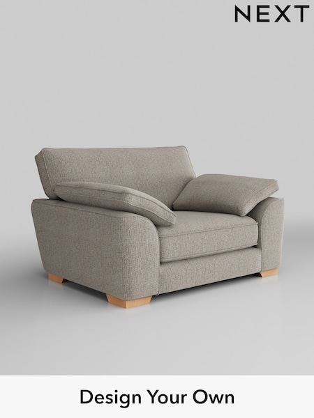 Chunky Boucle Easy Clean/Dove Stamford Grand Relaxed Sit (H34413) | £1,299