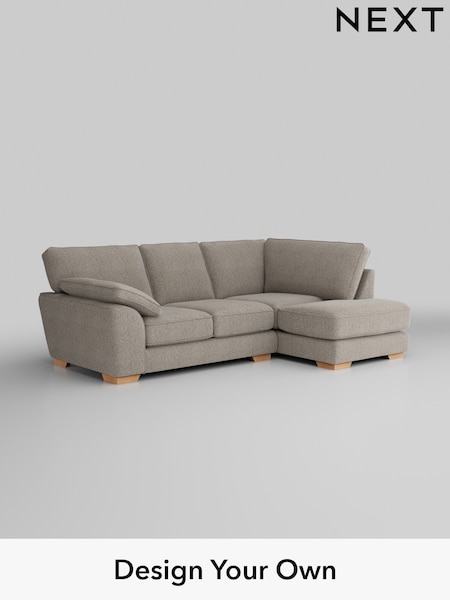 Chunky Boucle Easy Clean/Dove Stamford Grand Relaxed Sit (H34413) | £2,375