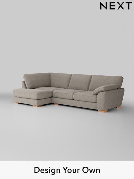 Chunky Boucle Easy Clean/Dove Stamford Grand Relaxed Sit (H34413) | £2,525