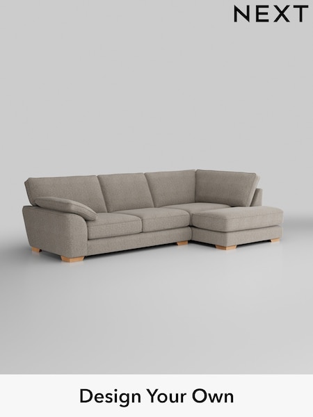 Chunky Boucle Easy Clean/Dove Stamford Grand Relaxed Sit (H34413) | £2,525