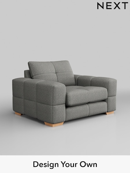 Chunky Boucle Easy Clean/Mid Grey Brooke Deep Sit (H34415) | £1,325