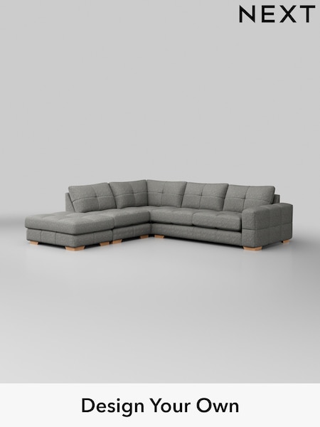 Chunky Boucle Easy Clean/Mid Grey Brooke Deep Sit (H34415) | £2,825