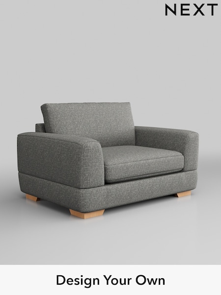 Chunky Boucle Easy Clean/Mid Grey Clayton (H34416) | £950