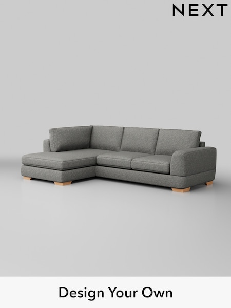 Chunky Boucle Easy Clean/Mid Grey Clayton (H34416) | £1,825