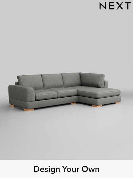 Chunky Boucle Easy Clean/Mid Grey Clayton (H34416) | £1,825