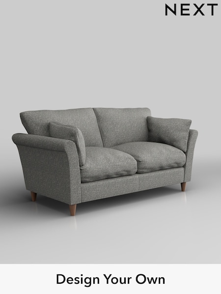 Chunky Boucle Easy Clean/Mid Grey Hartley Relaxed Sit (H34418) | £1,175