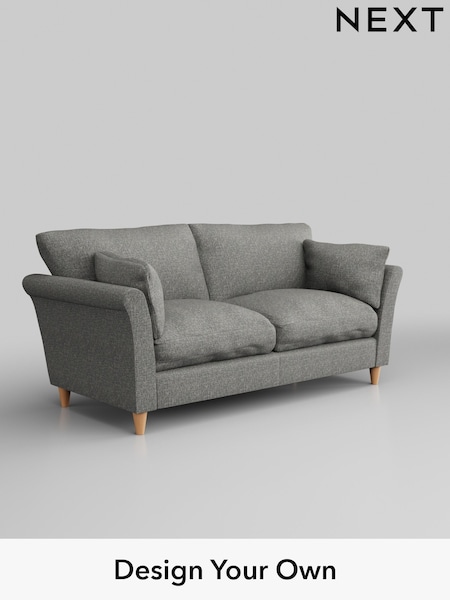 Chunky Boucle Easy Clean/Mid Grey Hartley Relaxed Sit (H34418) | £1,275