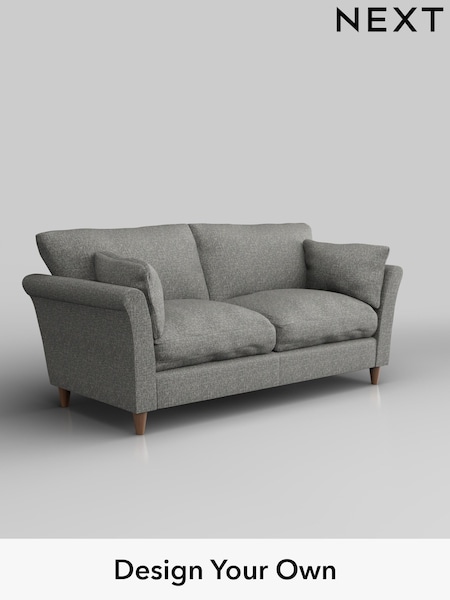Chunky Boucle Easy Clean/Mid Grey Hartley Relaxed Sit (H34418) | £1,275