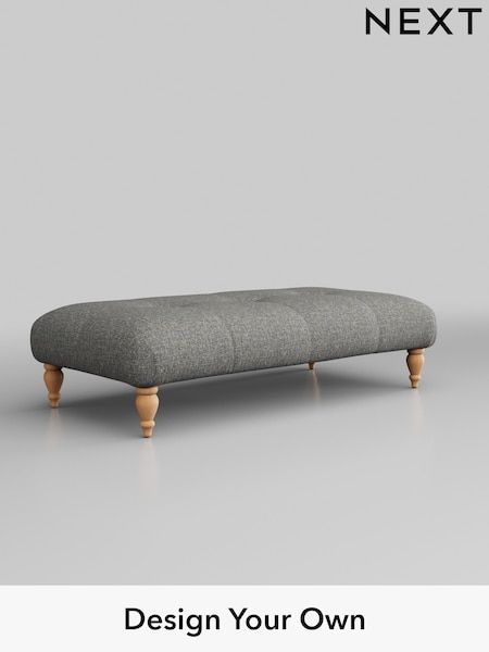 Chunky Boucle Easy Clean/Mid Grey Erin Buttoned Back Deep Sit (H34419) | £499