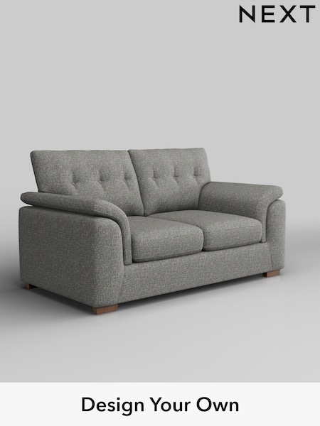 Chunky Boucle Easy Clean/Mid Grey Hayden Buttoned Back (H34420) | £1,125