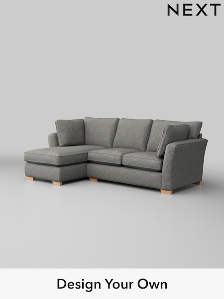 Chunky Boucle Easy Clean/Mid Grey Heath Highback (H34421) | £1,899