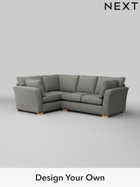 Chunky Boucle Easy Clean/Mid Grey Heath Highback (H34421) | £2,050