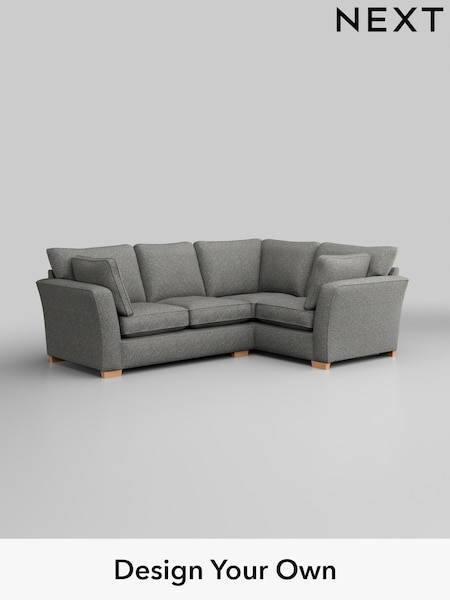 Chunky Boucle Easy Clean/Mid Grey Heath Highback (H34421) | £2,050