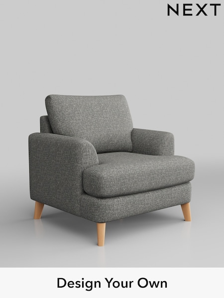 Chunky Boucle Easy Clean/Mid Grey Parker (H34425) | £875