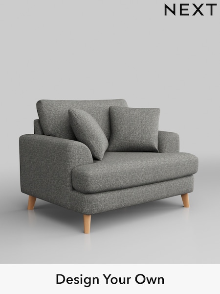Chunky Boucle Easy Clean/Mid Grey Parker (H34425) | £975