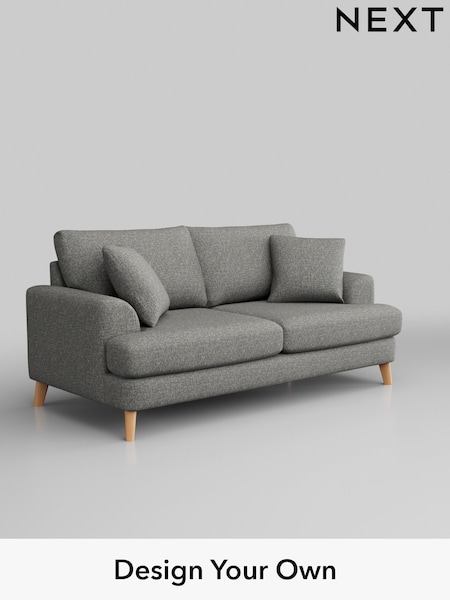 Chunky Boucle Easy Clean/Mid Grey Parker (H34425) | £1,375