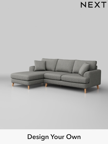 Chunky Boucle Easy Clean/Mid Grey Parker (H34425) | £2,299
