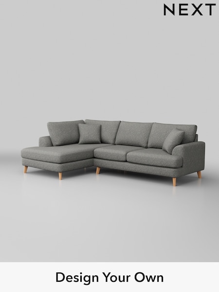 Chunky Boucle Easy Clean/Mid Grey Parker (H34425) | £2,250