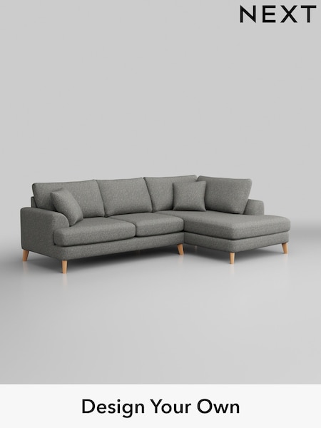 Chunky Boucle Easy Clean/Mid Grey Parker (H34425) | £2,250