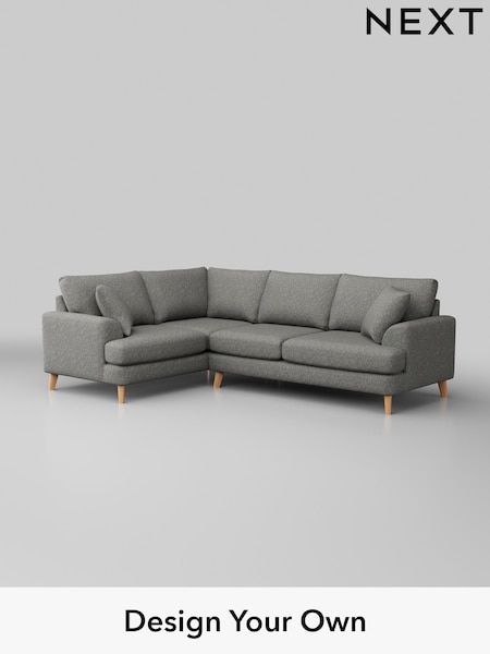 Chunky Boucle Easy Clean/Mid Grey Parker (H34425) | £2,325