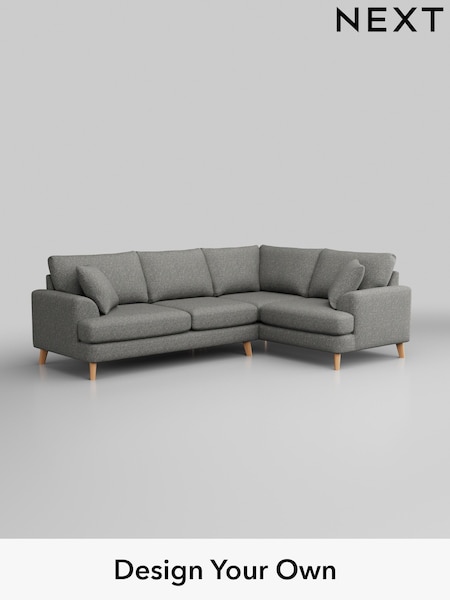 Chunky Boucle Easy Clean/Mid Grey Parker (H34425) | £2,325