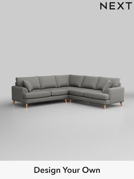 Chunky Boucle Easy Clean/Mid Grey Parker (H34425) | £2,725