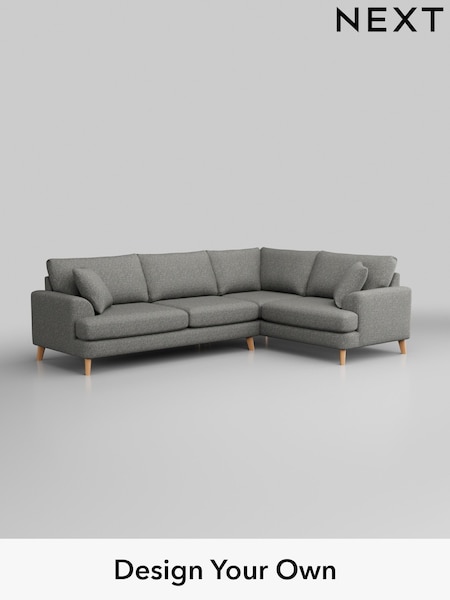 Chunky Boucle Easy Clean/Mid Grey Parker (H34425) | £2,425
