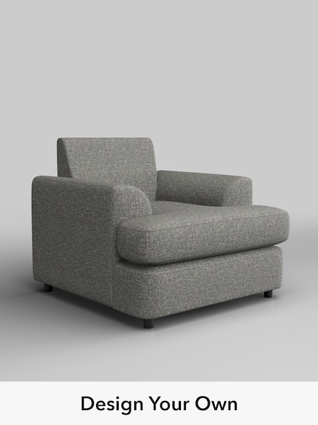 Chunky Boucle Easy Clean/Mid Grey Parker Platform (H34426) | £875