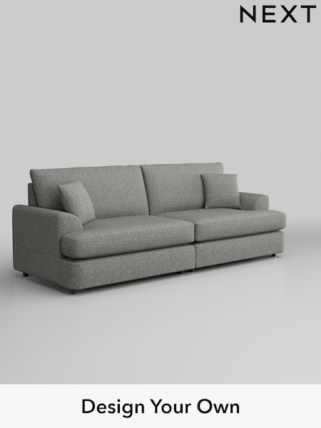 Chunky Boucle Easy Clean/Mid Grey Parker Platform (H34426) | £1,475