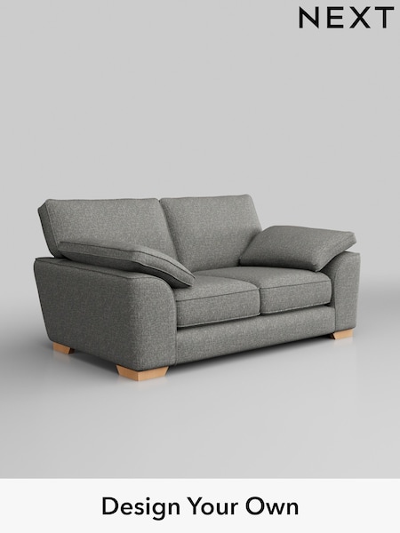 Chunky Boucle Easy Clean/Mid Grey Stamford Grand Relaxed Sit (H34428) | £1,625