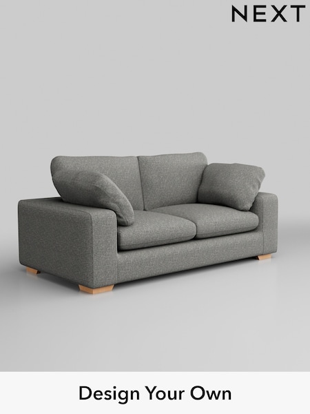 Chunky Boucle Easy Clean/Mid Grey N Premium The Snuggle Grand (H34429) | £1,799