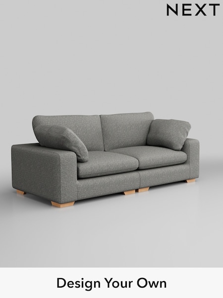 Chunky Boucle Easy Clean/Mid Grey N Premium The Snuggle Grand (H34429) | £1,899