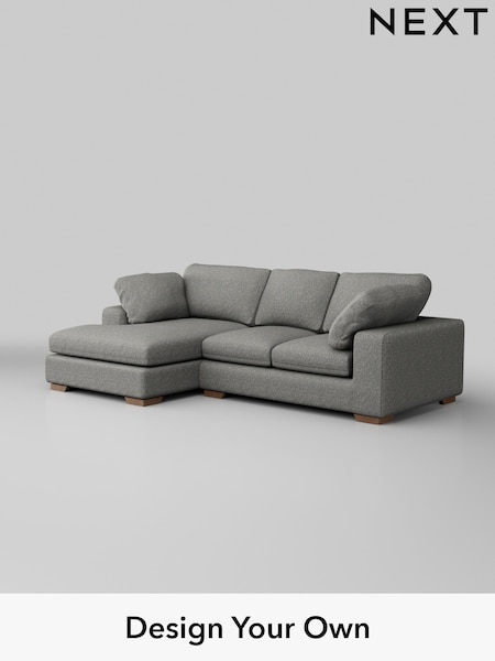 Chunky Boucle Easy Clean/Mid Grey N Premium The Snuggle Grand (H34429) | £2,575