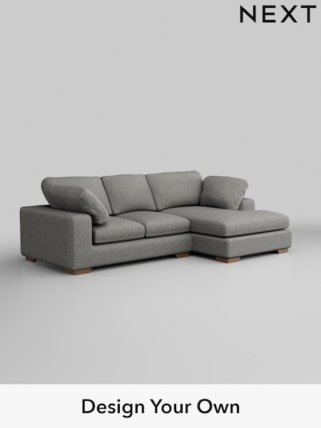 Chunky Boucle Easy Clean/Mid Grey N Premium The Snuggle Grand (H34429) | £2,575