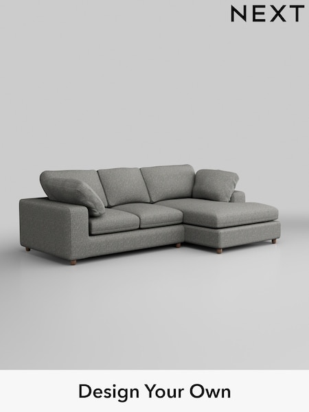 Chunky Boucle Easy Clean/Mid Grey N Premium The Snuggle Grand (H34429) | £2,575