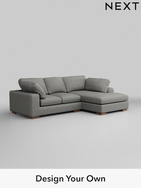 Chunky Boucle Easy Clean/Mid Grey N Premium The Snuggle Grand (H34429) | £2,650