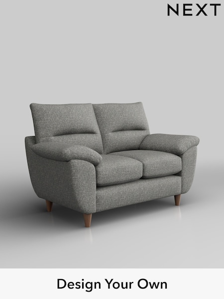 Chunky Boucle Easy Clean/Mid Grey Elliot Highback (H34430) | £975