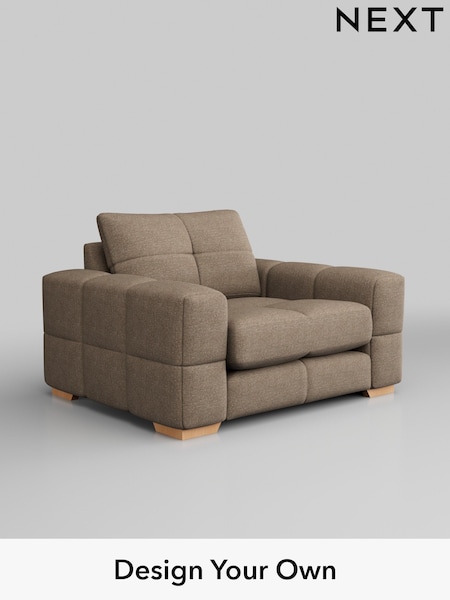 Chunky Boucle Easy Clean/Mid Natural Brooke Deep Sit (H34432) | £1,325