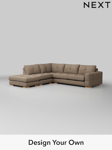 Chunky Boucle Easy Clean/Mid Natural Brooke Deep Sit (H34432) | £2,825