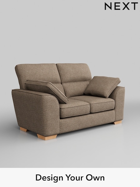 Chunky Boucle Easy Clean/Mid Natural Stamford Highback (H34435) | £1,099